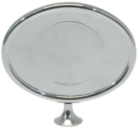 OVAL HORIZONTAL CHROMEPL. BADGE HOLDER