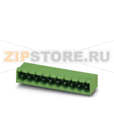 Ответная часть разъема Phoenix Contact EMSTBA 2,5/11-G-5,08 Номинальный ток: 12 А, Расчетное напряжение (III/2): 320 В, Полюсов: 11, Размер шага: 5,08 мм, Цвет: зеленый, Поверхность контакта: олово, Монтаж: Запрессовка.Минимальный заказ: 50 шт.Упаковка: 50 шт.