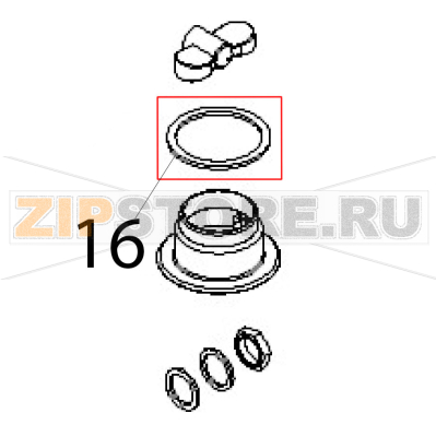 Washer Angelo Po FC1011G Washer Angelo Po FC1011GЗапчасть на деталировке под номером: 16