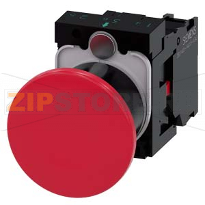 ГРИБОВИДНАЯ КНОПКА, 22MM, КРУГЛАЯ, ПЛАСТИК, КРАСНАЯ, 40MM, С ФИКСАЦИЕЙ, ДЕБЛОКИРОВКА ВЫТЯГИВАНИЕМ, С ДЕРЖАТЕЛЕМ, 1NC, ВИНТОВЫЕ КЛЕММЫ, С ГРАВИРОВКОЙ ЛАЗЕРОМ, UPPER AND LOWER CASE, START OF WORD ALWAYS UPPER CASE Siemens 3SU1100-1BA20-1CA0-Z&amp;nbsp;Y15 