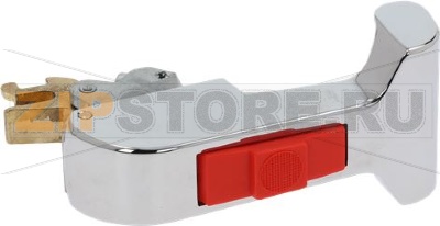 ДВЕРНАЯ РУЧКА С КРАСНОЙ КНОПКОЙ 