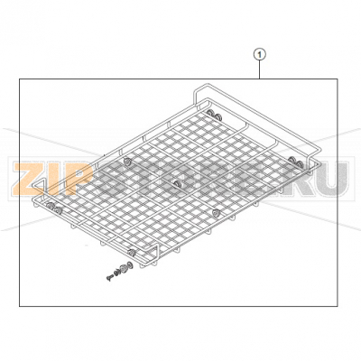 Universal rack, assy Hobart UXT-10A                                                                            Universal rack, assy Hobart UXT-10AЗапчасть на сборочном чертеже под номером: 1Название запчасти на немецком языке языке: Universal rack, assy Hobart UXT-10A

