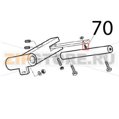 Vite fiss. piastr. Sirman Agata 250 Vite fiss. piastr. Sirman Agata 250Запчасть на деталировке под номером: 70