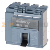 fixed-mounted molded case circuit breaker w. handle frame 1600; 4AUX and trip alarm switch S24; Icu "C" Icu=110kA @ 415V, 4-pole, right ETU360, LSIG, In=800A rotary coding switch Ir=320...800A Isd=1...10xIn, Ii=1.5...15xIn N conductor protec. adjustable O