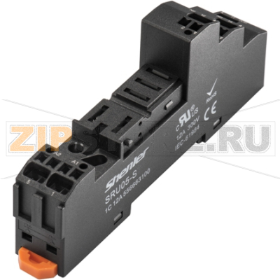 Цоколь с пружинными зажимами для 1 контактных реле RFT, 16A Shenler SRU05-S 
