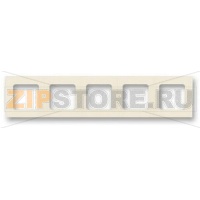Рамка пятиместная, слоновая кость/белый ABB 2CHH015050A6017