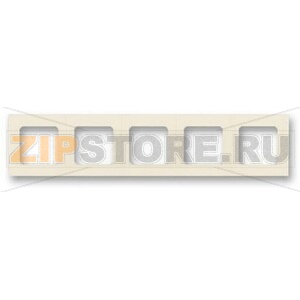 Рамка пятиместная, слоновая кость/белый ABB 2CHH015050A6017 