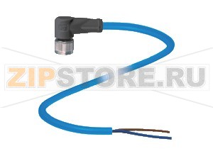 Кабель датчика-исполнительного устройства Cable connector, NAMUR V1-W-N1-5M-PUR Pepperl+Fuchs Описание оборудованияFemale cordset, M12, 2-pin, NAMUR, PUR cable