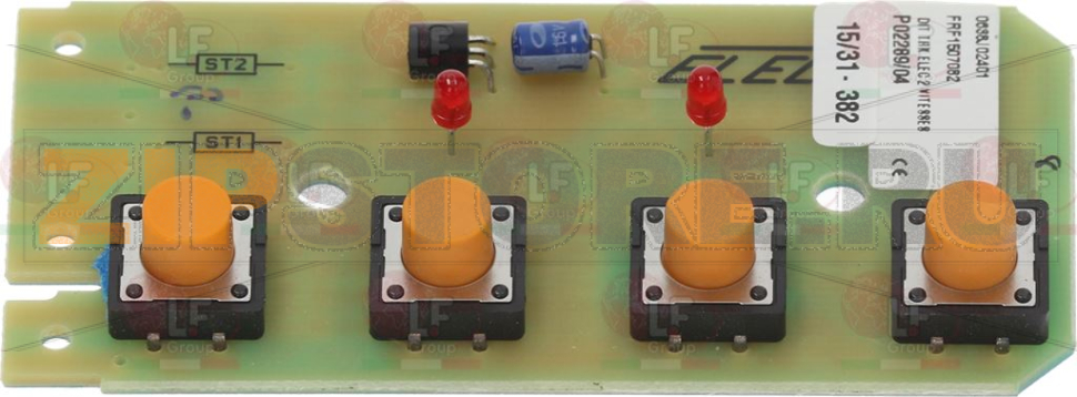SCHEDA ELETTRONICA 4 TASTI 82x40 mm 