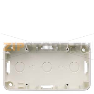 DELTA PROFIL ТИТАНОВО-БЕЛЫЙ ПОДРОЗЕТНИК МОНТИРУЕМЫЙ ПОД ШТУКАТУРКУ 2-МЕСТНЫЙ 151Х80ММ Siemens 5TG1826 