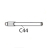 Label roll guide shaft Godex EZ-2200 plus