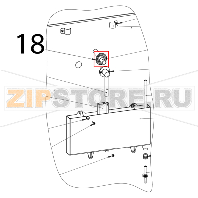 Вставка слива, трубчатая Polair DM110Sd-S Вставка слива, трубчатая Polair DM110Sd-SЗапчасть на деталировке под номером: 18