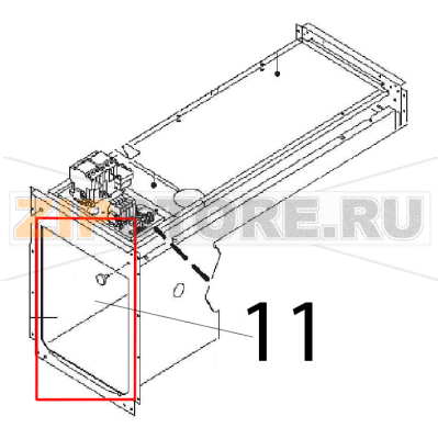 Undercompartment Angelo Po 04WCP1EM Undercompartment Angelo Po 04WCP1EMЗапчасть на деталировке под номером: 11