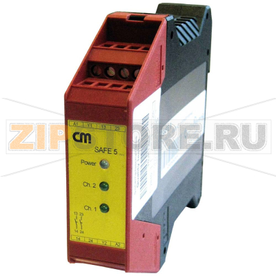 Реле безопасности 24 В/DC, 24 В/AC CM Manufactory SAFE 5.1 