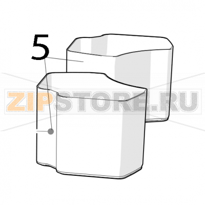 Peel bucket Zumex Essential pro Peel bucket Zumex Essential proЗапчасть на деталировке под номером: 5