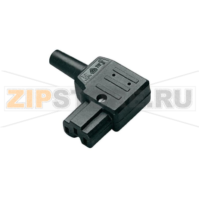 Вилка IEC, C15, 10 А, черная, 1 шт Kaiser 792/sw/C 