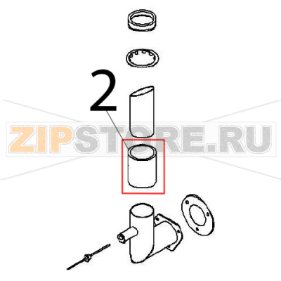 Rubber hose Ø: 60, Ø: 50 Angelo Po FX61E1 Rubber hose Ø: 60, Ø: 50 Angelo Po FX61E1Запчасть на деталировке под номером: 2
