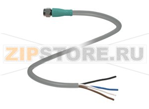 Кабель датчика-исполнительного устройства Female connector V3-GMV4A-10M-PUR Pepperl+Fuchs Описание оборудованияFemale cordset, Stainless steel