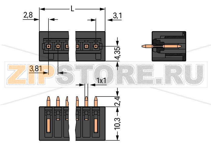MCS MINI Вилка под пайку THR; 1.0 x 1.0 mm solder pin; прямые; 100% защита от неправильного подсоединения; Шаг контактов 3,81 мм; 2-пол.; черные Wago 734-232/105-604 Вилки для пайки оплавлением припоя для поверхностного монтажаДоступны в ленте на бобине для автоматической сборкиОптимальная теплопроницаемость благодаря дизайну корпуса контакта обеспечивает более низкие температуры пайки100% защита от неправильного подсоединенияВозможны варианты кодировки...