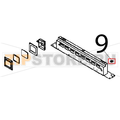 Terminal Angelo Po FX101E1 Terminal Angelo Po FX101E1Запчасть на деталировке под номером: 9