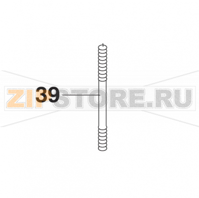Pin Bolt Bear Varimixer AR40 VL-1S                                                                          Pin Bolt Bear Varimixer AR40 VL-1SЗапчасть на сборочном чертеже под номером: 39Название запчасти на датском&nbsp;языке: Pin Bolt Bear Varimixer AR40 VL-1S