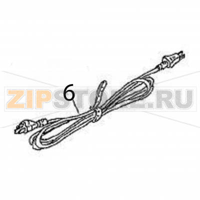 Power cord (EX4)-LF Sato HR224 TT Power cord (EX4)-LF Sato HR224 TTЗапчасть на деталировке под номером: 6Название запчасти на английском языке: Power cord (EX4)-LF Sato HR224 TT.