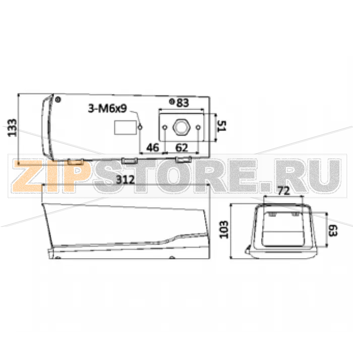 Кожух водонепроницаемый IP66 Dahua DH-PFH600N 