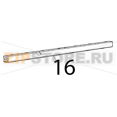 Upper door listel Unox XVC 205E Upper door listel Unox XVC 205EЗапчасть на деталировке под номером: 16