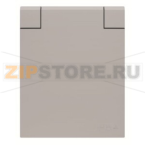 Розетка 10/16 А, 250 В, IP54, серая ABB 2CLA328800A1001 