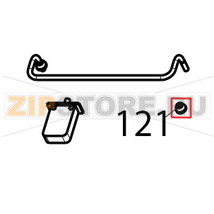Basket ring nut Tecnoinox FRS35E7 Basket ring nut Tecnoinox FRS35E7Запчасть на деталировке под номером: 121