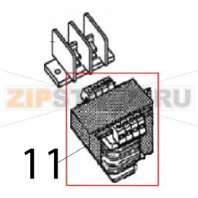 Transformer Angelo Po C165D Transformer Angelo Po C165DЗапчасть на деталировке под номером: 11