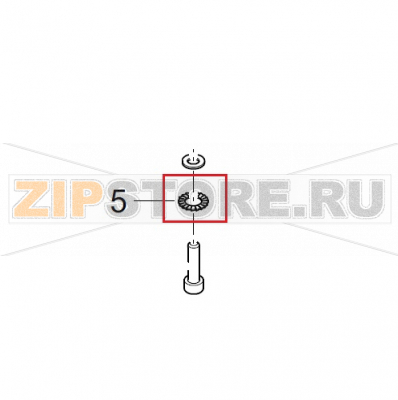 Fächerscheibe; A-5,3 Winterhalter UC-M Fächerscheibe; A-5,3 Winterhalter UC-MЗапчасть на деталировке под номером: 5Название запчасти на немецком языке: Fächerscheibe; A-5,3 Winterhalter UC-M