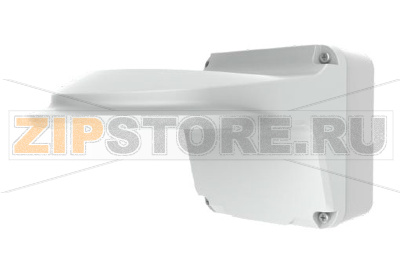 Uniview TR-JB07/WM04-B-IN Настенный кронштейн с монтажной коробкой для крепления уличных купольных камер серии IPC323X, D125мм х 125мм х 252.5мм, 0,98кг 