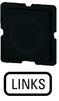 Шильдик, черный, LINKS Eaton 134TQ25
