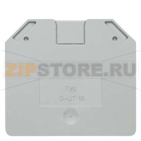 cover through-type terminal size 16mm2 gray Siemens 8WH9076-1PA00