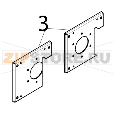 Supporto motore ad inversione di marcia Tecnoeka KF 966 D AL UD Supporto motore ad inversione di marcia Tecnoeka KF 966 D AL UDЗапчасть на деталировке под номером: 3