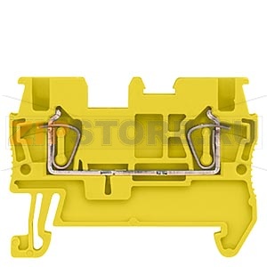 КЛЕММА ПРОХОДНАЯ ПРУЖИННОЕ ПОДСОЕДИНЕНИЕ: 1,5ММ2,4,2MM, ЖЕЛТЫЙ Siemens 8WH2000-0AE06 
