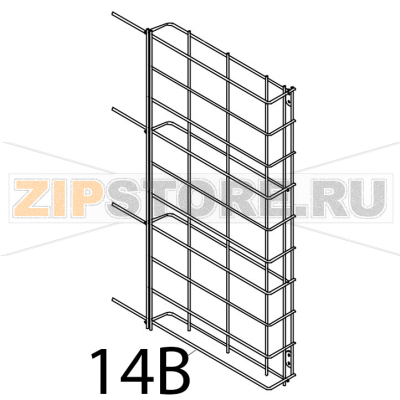 Supporto laterale dx/sx 1/1GN Tecnoeka KF 1010 EV UD Supporto laterale dx/sx 1/1GN Tecnoeka KF 1010 EV UDЗапчасть на деталировке под номером: 14B
