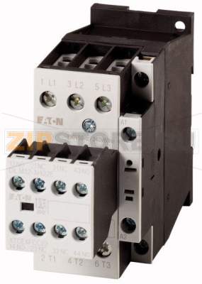 Контактор 17 А, 230В (АС), 2НО+2НЗ доп. контакт, AC-3, AC-4 Eaton DILM17-22(230V50HZ, 240V60HZ) 
