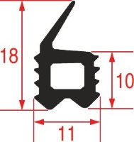 УПЛОТНИТЕЛЬ ДВЕРИ ПЕЧИ 545X385 MM