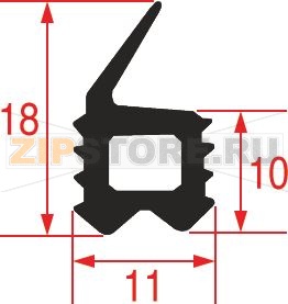 УПЛОТНИТЕЛЬ ДВЕРИ ПЕЧИ 545X385 MM 