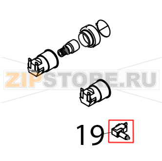 Micro porta con pulsante in metallo Tecnoeka KF 965 Micro porta con pulsante in metallo Tecnoeka KF 965Запчасть на деталировке под номером: 19