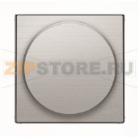 Накладка с поворотной ручкой для механизма поворотного светорегулятора, нержавеющая сталь ABB 2CLA856020A1401