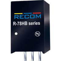 Преобразователь DC/DC, печатный монтаж, 72 В/DC, 24 В/DC, 0.3 A, 7.2 Вт Recom R-78HB24-0.3