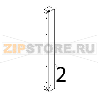 Colonnina laterale SX inox Unox XV 203G Colonnina laterale SX inox Unox XV 203GЗапчасть на деталировке под номером: 2