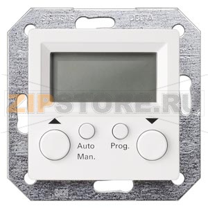 DELTA I-SYSTEM КОНТРОЛЛЕР ЖАЛЮЗИ МОНТИРУЕМЫЙ ПОД ШТУКАТУРКУ ТИТАНОВО-БЕЛЫЙ 55X55MM Siemens 5TC1520 