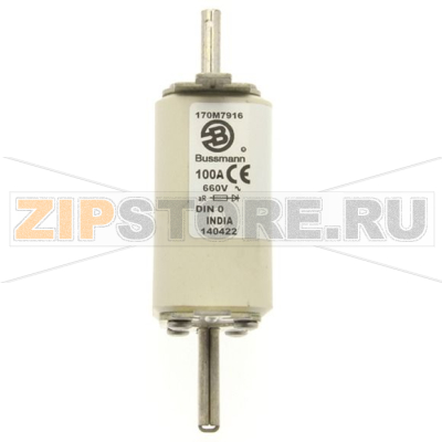 Предохранитель, 100 A, AC 660 В, 100 кА, DIN 0, aR, DIN, IEC Eaton FUSE 100A 660V DIN 0 AR 