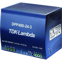 Блок питания на DIN-рейку 24 В, 20 А, 480 Вт TDK-Lambda DPP-480-24-1