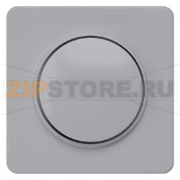 DELTA PROFIL СЕРЕБРЯНЫЙ ЦЕНТРАЛЬНЫЙ ЭЛЕМЕНТ ДИЗАЙНА ДЛЯ ДИММЕРА С ПОВОРОТНОЙ КНОПКОЙ 65X65MM Siemens 5TC8906