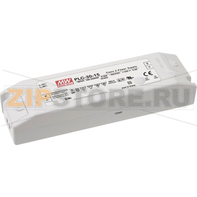Блок питания для светодиодного освещения, 30 Вт, 0-2.5 А, 12 В/DC Mean Well PLC-30-12 